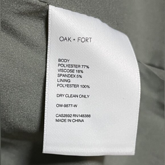 Oak + Fort Light Gray Single-Button Blazer - XS - Picture 5 of 8